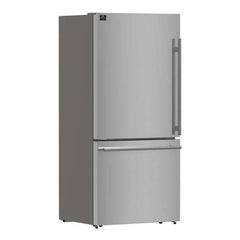 Forno Milano 2-Piece 62-Inch Freestanding Dual Bottom Freezer Refrigerator – 34.4 cu.ft, Touch Control, Ice Maker - FFFFD1787-60 - The Home Selection