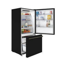 Forno Milano Espresso 31-Inch 17.2 cu. ft. Bottom Freezer Right Swing Door Refrigerator in Black - FFFFD1785-31BLK - The Home Selection