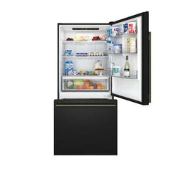 Forno Milano Espresso 31-Inch 17.2 cu. ft. Bottom Freezer Right Swing Door Refrigerator in Black - FFFFD1785-31BLK - The Home Selection