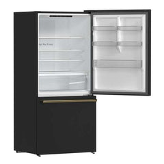 Forno Milano Espresso 31-Inch 17.2 cu. ft. Bottom Freezer Right Swing Door Refrigerator in Black - FFFFD1785-31BLK - The Home Selection