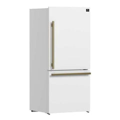Forno Milano Espresso 31-Inch Stainless Steel Bottom Freezer Refrigerator, 17.2 cu.ft., Built-In Ice Maker, ENERGY STAR - FFFFD1786-31 - The Home Selection