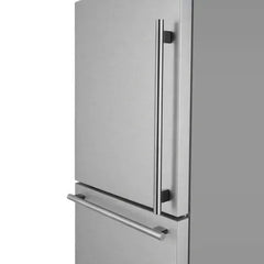 Forno Milano Espresso 31-Inch Stainless Steel Bottom Freezer Refrigerator, 17.2 cu.ft., Built-In Ice Maker, ENERGY STAR - FFFFD1786-31 - The Home Selection