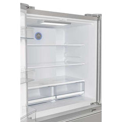 Forno Moena 36-inch Built-In French Door Refrigerator in Stainless Steel, 19.2 Cu.ft Total Capacity, Ice Maker with Decorative Grill - FFRBI1820-40MG - The Home Selection