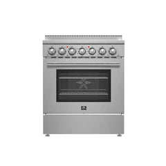 Forno Paolo 30" Freestanding Electric Range , 4.38 cu.ft. True Convection Oven - FFSEL6011-30 - The Home Selection