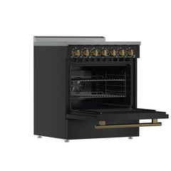 Forno Paolo 30" Freestanding Electric Range , 4.38 cu.ft. True Convection Oven - FFSEL6011-30 - The Home Selection