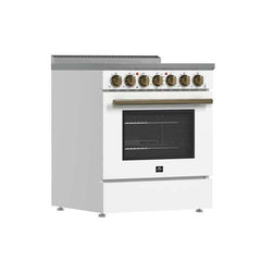 Forno Paolo 30" Freestanding Electric Range , 4.38 cu.ft. True Convection Oven - FFSEL6011-30 - The Home Selection
