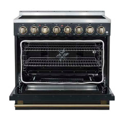 Forno Paolo 36 Inch Freestanding Electric Range, 5.44 cu.ft, True Convection Oven, Energy Efficient - FFSEL6011-36 - The Home Selection
