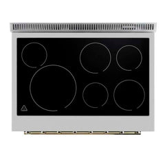 Forno Paolo 36 Inch Freestanding Electric Range, 5.44 cu.ft, True Convection Oven, Energy Efficient - FFSEL6011-36 - The Home Selection