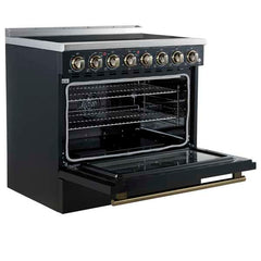 Forno Paolo 36 Inch Freestanding Electric Range, 5.44 cu.ft, True Convection Oven, Energy Efficient - FFSEL6011-36 - The Home Selection