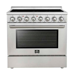 Forno Paolo 36 Inch Freestanding Electric Range, 5.44 cu.ft, True Convection Oven, Energy Efficient - FFSEL6011-36 - The Home Selection