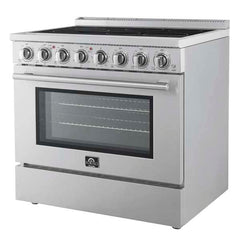 Forno Paolo 36 Inch Freestanding Electric Range, 5.44 cu.ft, True Convection Oven, Energy Efficient - FFSEL6011-36 - The Home Selection