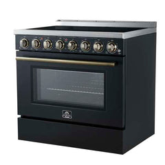 Forno Paolo 36 Inch Freestanding Electric Range, 5.44 cu.ft, True Convection Oven, Energy Efficient - FFSEL6011-36 - The Home Selection