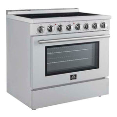 Forno Paolo 36 Inch Freestanding Electric Range, 5.44 cu.ft, True Convection Oven, Energy Efficient - FFSEL6011-36 - The Home Selection