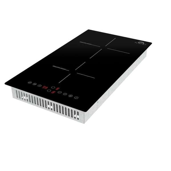 Forno Parco 12-Inch Induction Cooktop, 2 Zones, 3600W, Touch Control, 9 Power Levels & Booster Function - FCTIN0583-12 - The Home Selection