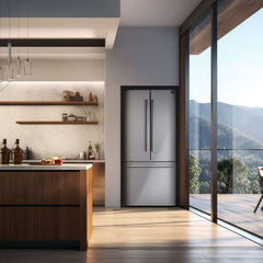FORNO Premium 2-Piece Kitchen Bundle - Capriasca 30" Stainless Steel Range, Forno Gallipoli 30" French Door Refrigerator with Bottom Freezer 17.5 cu. ft Capacity - FBDL-019-01CAUS - The Home Selection