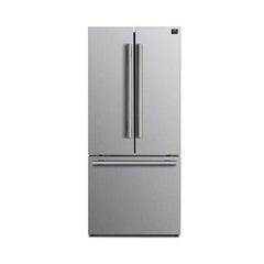 FORNO Premium 2-Piece Kitchen Bundle - Giovanni 30-inch Gas Range Stainless Steel, Forno Gallipoli 30" French Door Refrigerator with Bottom Freezer 17.5 cu. ft Capacity - FBDL-020-01-CAUS - The Home Selection