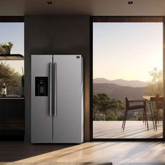 FORNO Premium 2-Piece Kitchen Bundle - Giovanni 30-inch Gas Range Stainless Steel, Forno Salerno 36" Side by Side Stainless Steel Refrigerator 20 cu.ft - FBDL-020-03-CAUS - The Home Selection