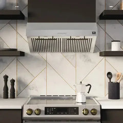 FORNO Premium 2-Piece Kitchen Bundle - Leonardo Espresso 30" Stainless Steel Range, 30" Stainless Steel Range Hood - FBDL-002-01US - The Home Selection