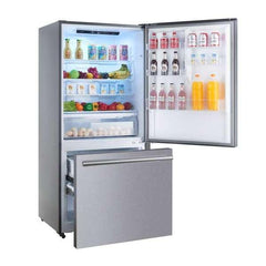 FORNO Premium 2-Piece Kitchen Bundle - Leonardo Espresso 30" Stainless Steel Range, 31" Stainless Steel Bottom Freezer Refrigerator - FBDL-003-01US - The Home Selection