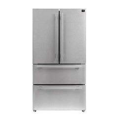 FORNO Premium 3-Piece Kitchen Bundle - Galiano 36" Gas Range, 36" Built-In Refrigerator, 24" Built-In Dishwasher - FBDL-004-01CAUS - The Home Selection