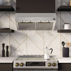 FORNO Premium 4-Piece Kitchen Bundle - 30" Electric Range, 30" Range Hood, 31" French Door Refrigerator, 24" Built-In Dishwasher, Stainless Steel - FBDL-010-01US - The Home Selection