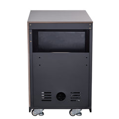 Forno Rimini Outdoor Kitchen 30" BBQ 62,600 BTU, 3 Burners with Sear & Rotisserie, 2.4 cu.ft. Beverage Center, Stainless Steel Sink, Black Cabinets & Gray Sintered Stone Countertop - FODKT2544BLK - The Home Selection