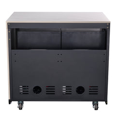 Forno Rimini Outdoor Kitchen: 30" BBQ 62,600 BTU, 4.8 cu.ft. Refrigerators, White Countertops - FODKT2575WHT - The Home Selection