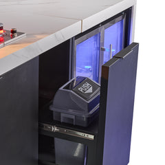 Forno Rimini Outdoor Kitchen: 30" BBQ 62,600 BTU, 4.8 cu.ft. Refrigerators, White Countertops - FODKT2575WHT - The Home Selection