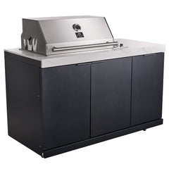 Forno Rimini Outdoor Kitchen: 30" BBQ 62,600 BTU, 4.8 cu.ft. Refrigerators, White Countertops - FODKT2575WHT - The Home Selection