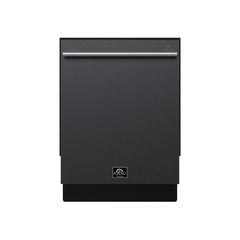 Forno Romano Espresso 24 in. Built-In Tall Tub, Top Control, Black Dishwasher, 52 dBA, ENERGY STAR - FDWBI8035-24BLK - The Home Selection