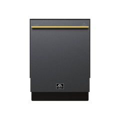 Forno Romano Espresso 24 in. Built-In Tall Tub, Top Control, Black Dishwasher, 52 dBA, ENERGY STAR - FDWBI8035-24BLK - The Home Selection