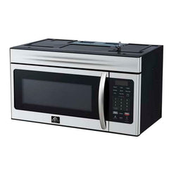 Forno Scalo 30-Inch Over the Range Microwave, 1.6 cu.ft, 300 CFM Vent, Touch Control, LED Light - FOTR3007-30 - The Home Selection