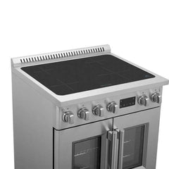 Forno Torino 30 Inch French Door Induction Range with Air Fryer and True Convection Oven - FFSIN0950-30 - The Home Selection