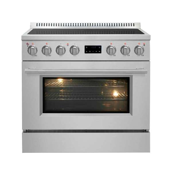 Forno Torino 36 Inch Induction Range with True Convection and Air Fry - FFSIN0936-36 - The Home Selection