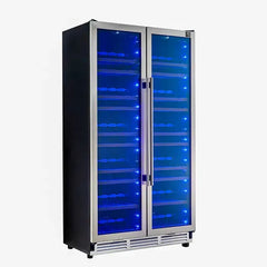 Forno Vernazza 40-Inch 25.07 Cu.Ft. Side-by-Side Dual Zone Wine Cooler - FWCDR6642-40S - The Home Selection