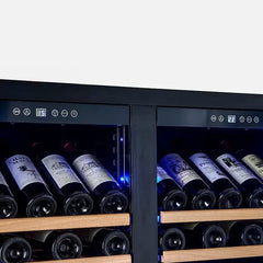 Forno Vernazza 40-Inch 25.07 Cu.Ft. Side-by-Side Dual Zone Wine Cooler - FWCDR6642-40S - The Home Selection