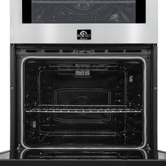 Forno Vomero Double Wall Oven in Stainless-Steel, 10 cu.ft. 7100 Watts Convection Oven with Mechanical Control - FBOEL1324-30 - The Home Selection