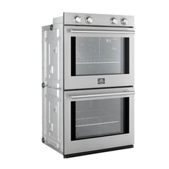 Forno Vomero Double Wall Oven in Stainless-Steel, 10 cu.ft. 7100 Watts Convection Oven with Mechanical Control - FBOEL1324-30 - The Home Selection
