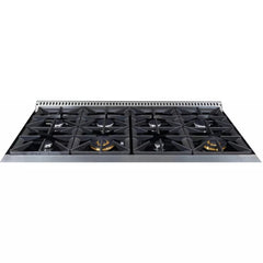 Forte 48" Freestanding All Gas Range - 8 Sealed Italian Made Burners, 5.53 cu. ft. Oven & Griddle - in Stainless Steel With Stainless Steel Knob (FGR488BSS1)