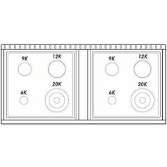 Forte 48" Freestanding All Gas Range - 8 Sealed Italian Made Burners, 5.53 cu. ft. Oven & Griddle - in Stainless Steel With Stainless Steel Knob (FGR488BSS1)