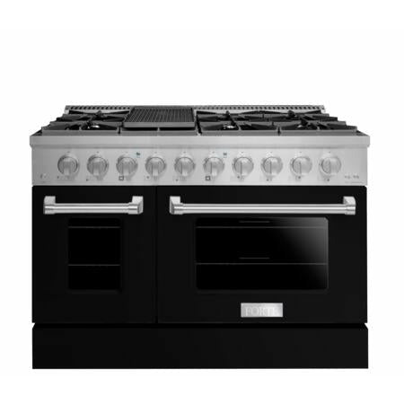 Forte 48 Inch Natural Gas Freestanding Range - FGR488B - The Home Selection
