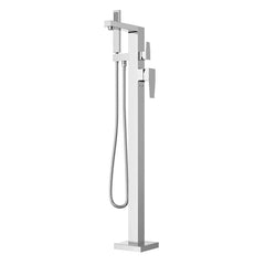 Fortis Abruzzo Floor-Mounted Tub Filler with Integrated Diverter - Includes Hand Shower - 941360C - The Home Selection