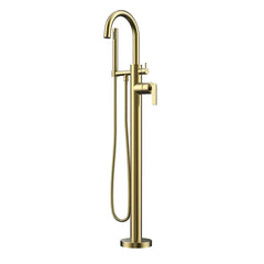 Fortis Vitrina Floor-Mounted Tub Filler with Built-In Diverter and Hand Shower Included - 601360C - The Home Selection