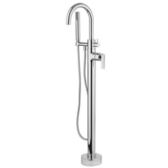 Fortis Vitrina Floor-Mounted Tub Filler with Built-In Diverter and Hand Shower Included - 601360C - The Home Selection