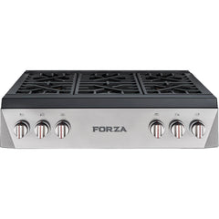 Forza 36” Professional Range Top - FRT366GN - The Home Selection