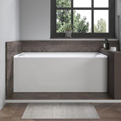 Vanity Art 48"x 32" Acrylic Soaking Bathtub with Overflow and Drain Left - B3011-LEFT