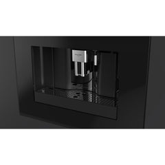 Fulgor Milano 24" Built-In Fully Automatic Coffee Machine, Black Glass - F7BC24B1 - The Home Selection