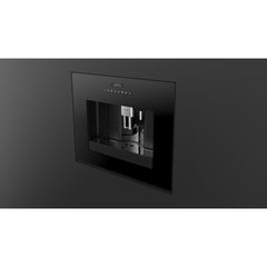 Fulgor Milano 24" Built-In Fully Automatic Coffee Machine, Black Glass - F7BC24B1 - The Home Selection