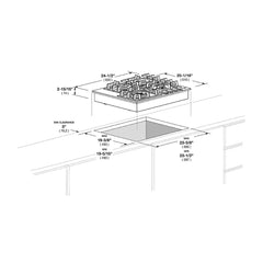 Fulgor Milano 24" Gas Cooktop with 4 European Sealed Burners - F4GK24S1 - The Home Selection