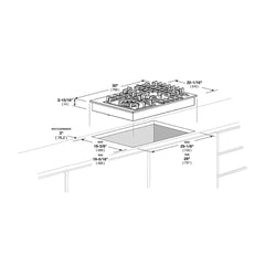 Fulgor Milano 30" Gas Cooktop with 5 European Sealed Burners - F4GK30S1 - The Home Selection